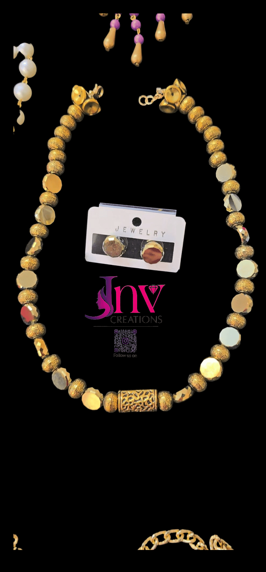 Antique gold choker with earrings