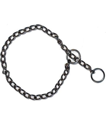Tame Love Grinded Chrome Platted Training Choke Chain Collar for Small Dog (2.5 ft)