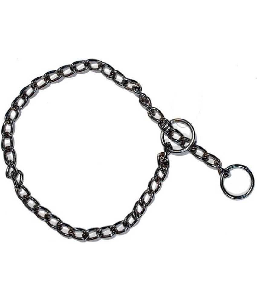 Tame Love Grinded Chrome Platted Training Choke Chain Collar for Small Dog (2.5 ft)