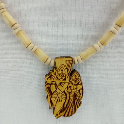 MAYAPURI Original Tulsi Mala with Radha Krishna Pendant/Locket | Unisex Adult Tulasi Mala