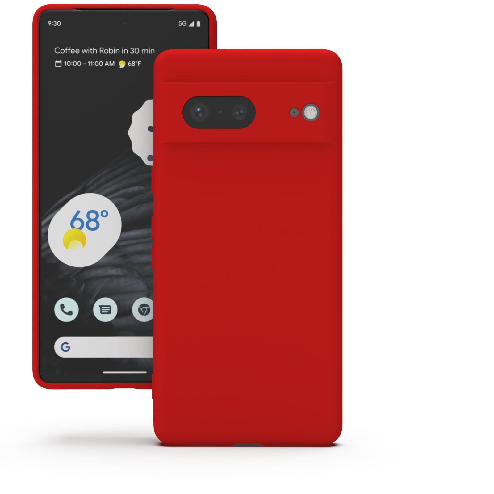 YATWIN Silicone Back Case for Google Pixel 7, Soft-Touch Phone Back Cover for Google Pixel 7 - Red YATWIN Silicone Back Case for Google Pixel 7, Soft-Touch Phone Back Cover for Google Pixel 7 - Red - Red / Google Pixel 7