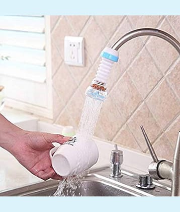 TRIPZIRA 360 Degree Water Saving Faucet Adjustable Plastic (ABS) Kitchen Sink Tap (Sink Cock)