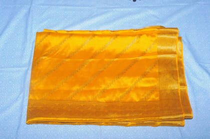 Elegant Yellow Georgette Saree