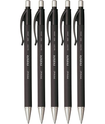 Penac RBR Retractable Ball Pen black, 0.7mm