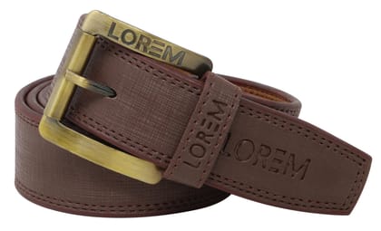 LOREM Brown Formal/casual PU Leather Belt For Men New BL02