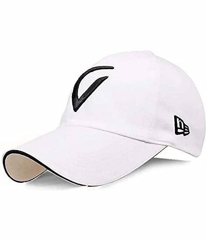 Alamos Pack of 1 Cotton Men's Cap ( White )