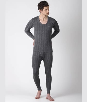 Dollar Ultra Pack of 1 Cotton Blend Thermal Tops For Men's ( Grey )