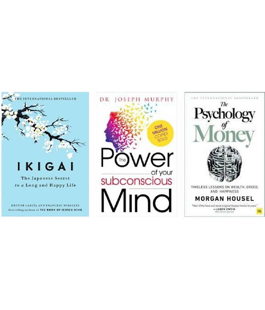 (Combo of 3 books ) IKIGAI + Power Of Your Subconscious Mind +Psychology Of Money