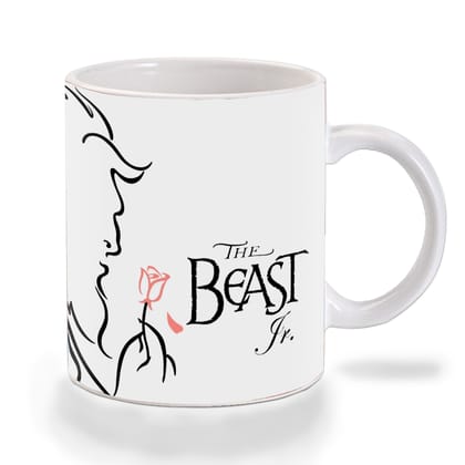 Multicolor Beauty And The Beast Baground Ceramic Mug