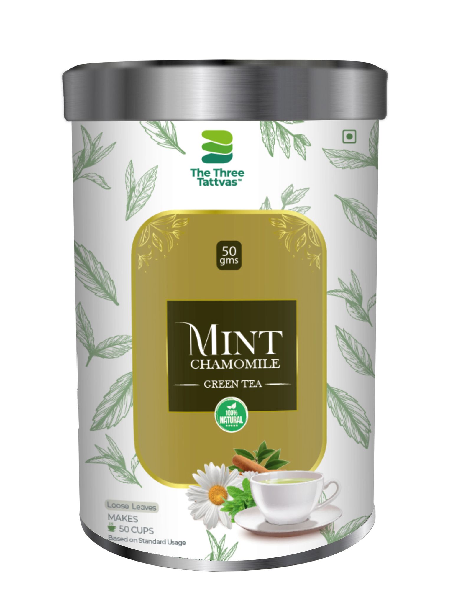 Mint Chamomile Green Tea 50gms