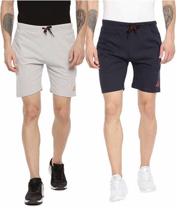 Ardeur - Cotton Blend Multi Men's Shorts ( Pack of 2 )