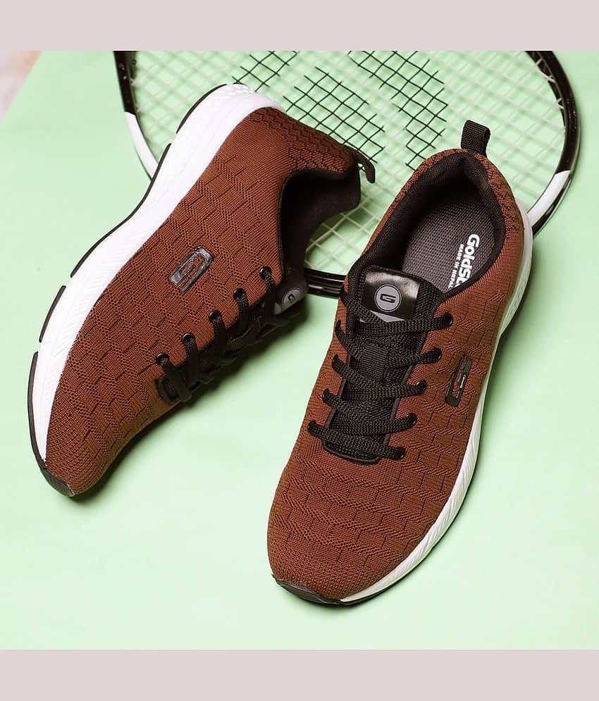 goldstar shoes Brown Men's Sports Running Shoes