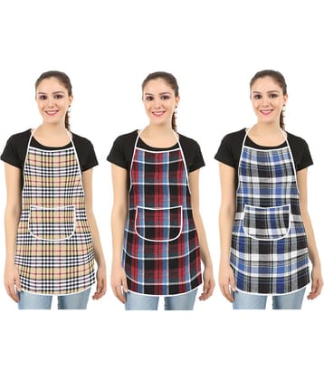 E-Retailer - Multicolor Full Apron (Pack of 3)