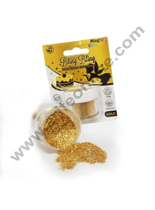 Magic Colours™ Bling Bling Edible Glitter - Gold (30 ml)