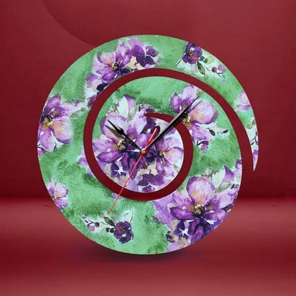 Decoupage Art on Spiral Clock  DIY Kit by Penkraft