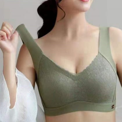 Laurel Green Lycra Bralette-34B
