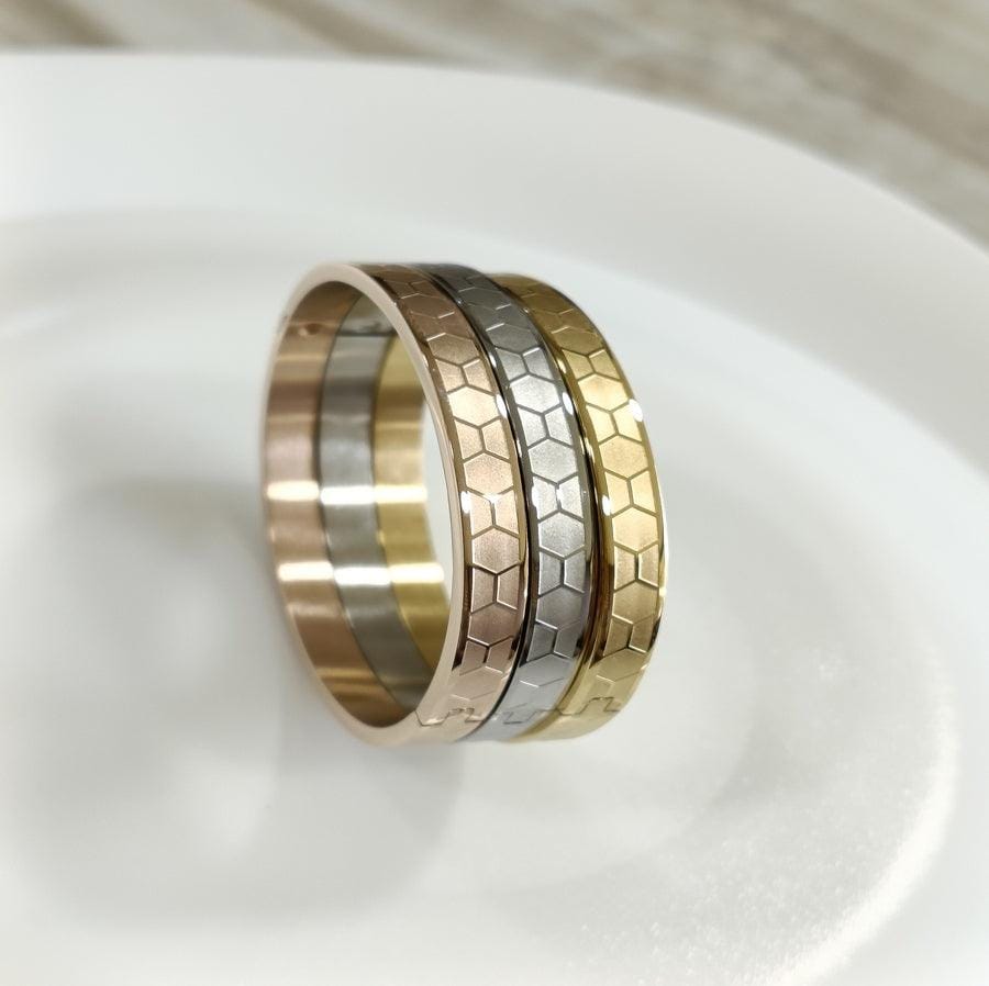 Set of Three Stainless Steel Unisex Kada- STKD 4133