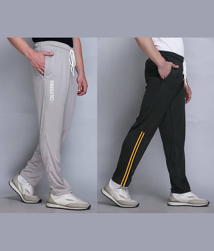 HVBK Multicolor Polyester Men's Trackpants ( Pack of 2 )