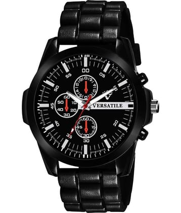 Versatile - Black Silicon Analog Men's Watch