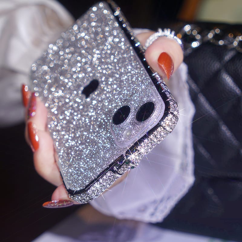 Bling Glitter Diamond Rhinestones Luxury Bumper Cover-iPhone 13