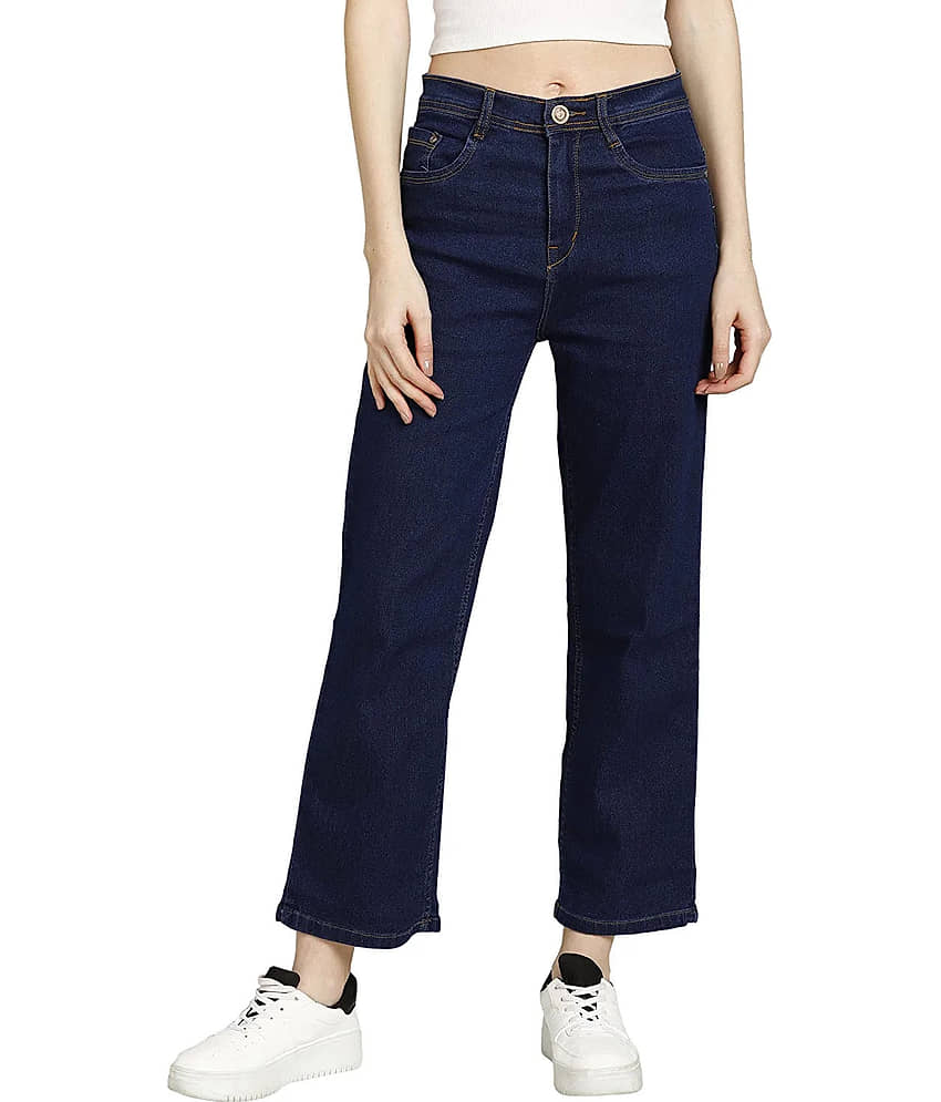 MACGROW - Blue Denim Straight Fit Women's Jeans ( Pack of 1 )