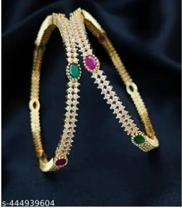 Elegant Microplated Ad Stone Bangle