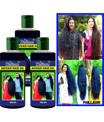 Phillauri Adivasi Ayurvedic Herbal Hair Oil - Dandruff Control - Hair Loss Control - Long Hair - For Women and Men (100 ml)