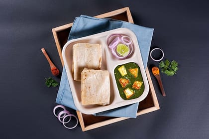 Palak Paneer & Rumali Roti Lunchbox
