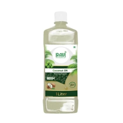 Iraivi Cold Pressed Coconut Oil 1L – Wood Pressed, Unrefined, 100% Pure & Natural, Chemical Free, Virgin Coconut Oil for Cooking, Hair & Skin Care