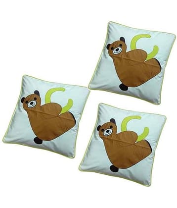 Hugs'n'Rugs White Cotton Cushion Covers - Set Of 3