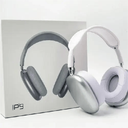 P9 Plus Compatible On Ear Wireless Headphones Max Bluetooth Headset (Silver)