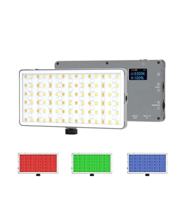 DIGITEK (LED-D135 ML) 12W Metal Body RGB LED Light with OLED Display, Adjustable Brightness & 360 Color Control, Type-C Charging, 21 Preset Effects, Multi-Scene Lighting for Photo & Video Shoots DIGITEK (LED-D135 ML) 12W Metal Body RGB LED Light with OLED Display, Adjustable Brightness & 360 Color Control, Type-C Charging, 21 Preset Effects, Multi-Scene Lighting for Photo & Video Shoots