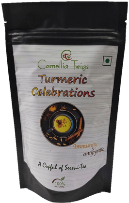 Camellia Twigs Turmeric Moringa Golden Elixir Tea A Nourishing Ayurvedic Wellness Blend | 100g Camellia Twigs Turmeric Moringa Golden Elixir Tea A Nourishing Ayurvedic Wellness Blend | 100g