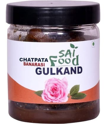 SAi Food CHATPATA Banarasi Gulkand Made from Finest Rose Petals Finest Mixed Gulkand Pickle 250 g