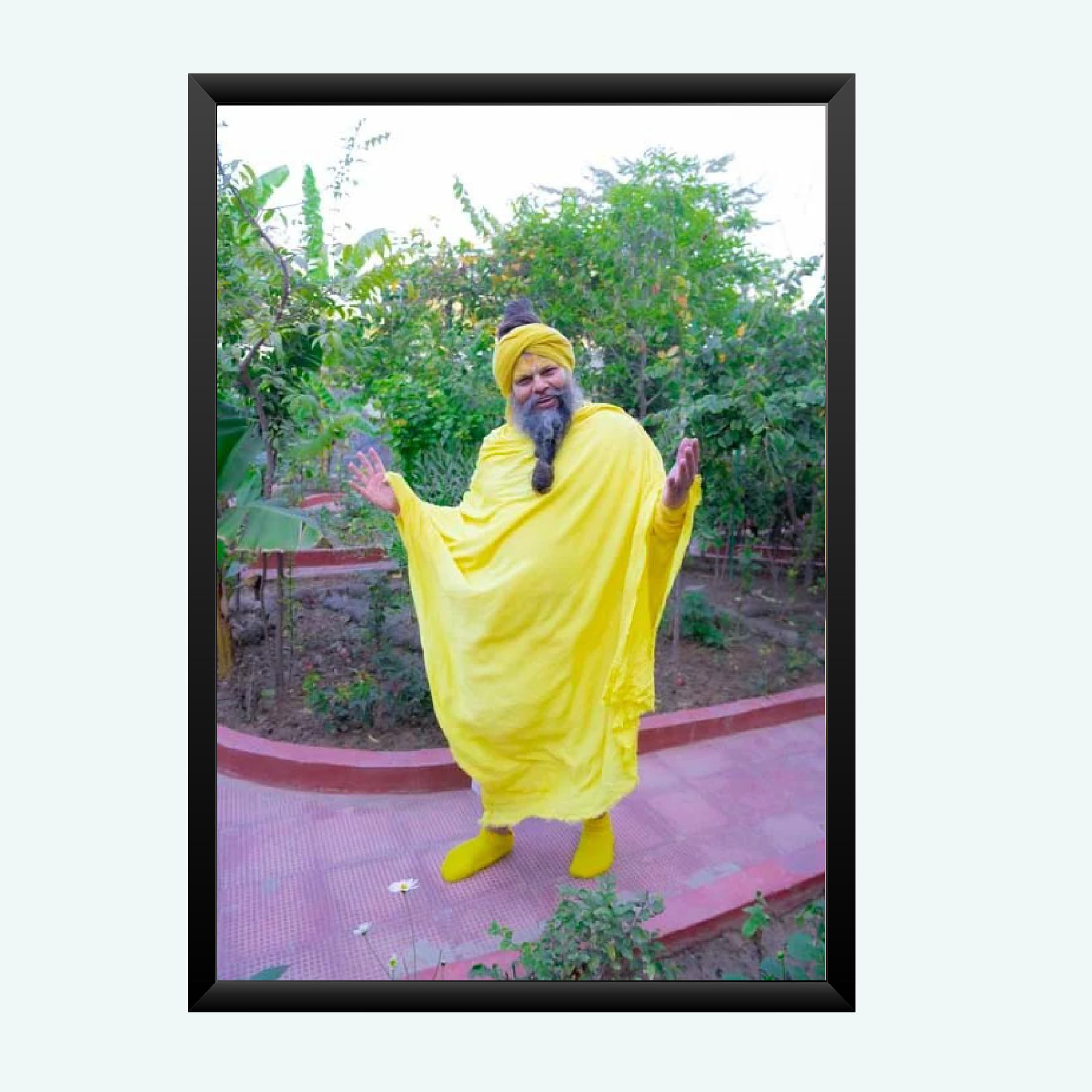 NOKKES Premanand Ji Maharaj Vrindavan Religious Photo frame 5X7 Inch Photo Frame_WEW24