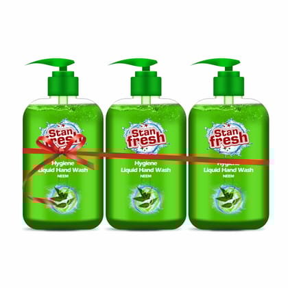 Stanfresh Hygiene Liquid Hand Wash Neem 500ml(Pack Of 3)