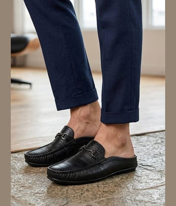 Sir Corbett SS26 Men's Casual Mules Black Men's Slip on Shoes
