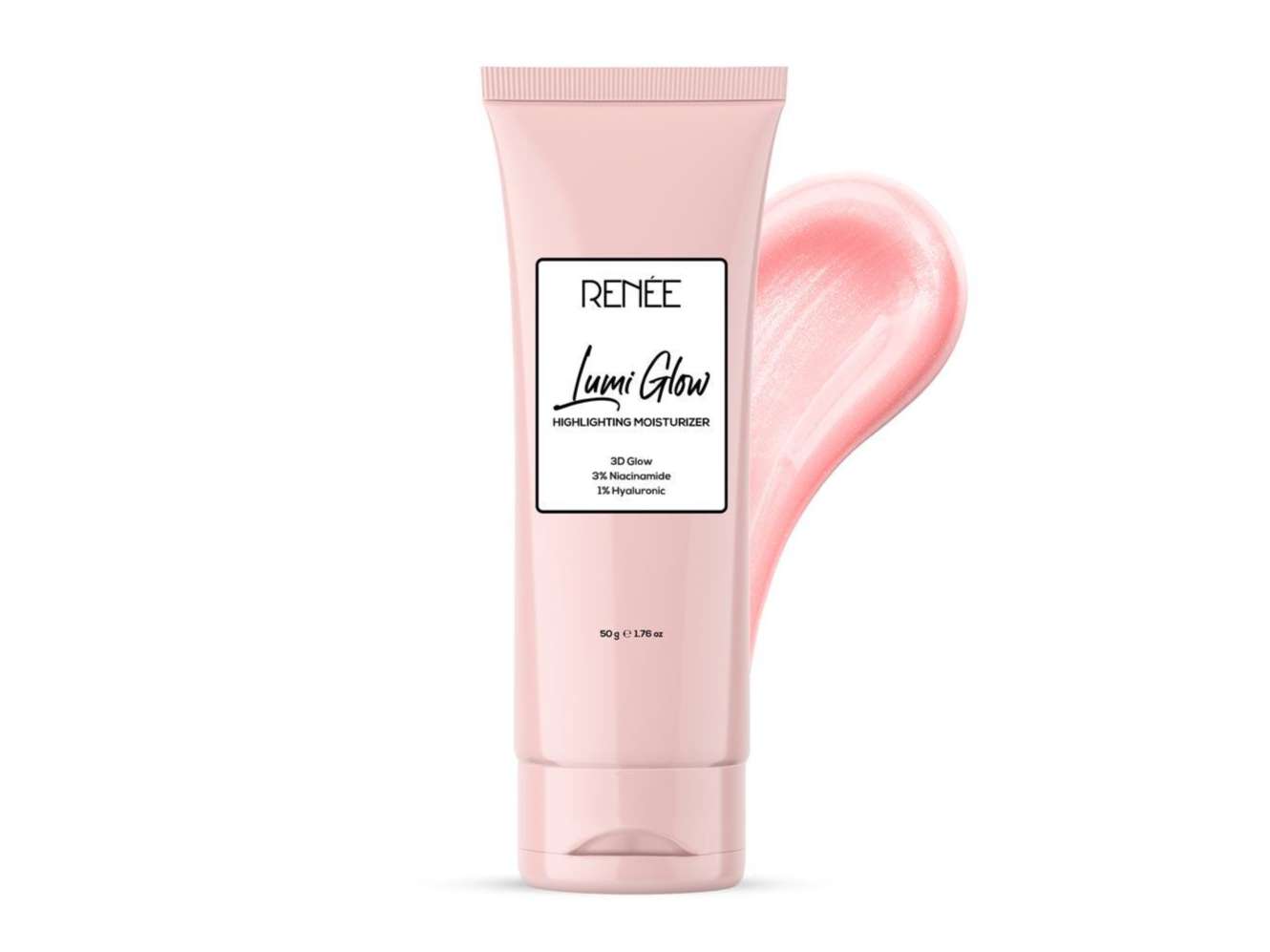 RENEE Lumi Glow Highlighting Moisturizer, Reduces Pigmentation, Fine Lines & Wrinkles, Prevents Photoaging & UV Damage, Hydrating & Non-Sticky, Dewy Finish, Enriched with Niacinamide & Hyaluronic Acid, 50 Gm