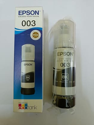 Epson 003 65ml Ink Bottle Black Compatible for EcoTank L1110/L3100/L3101/L3110/L3115/L3116/L3150/L3151/L3152/L3156/L5190  