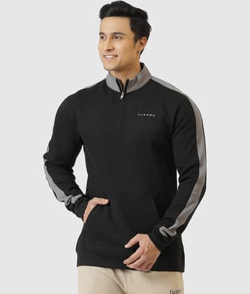 Fuaark Black Cotton Men's Gym Sweatshirt ( Pack of 1 )