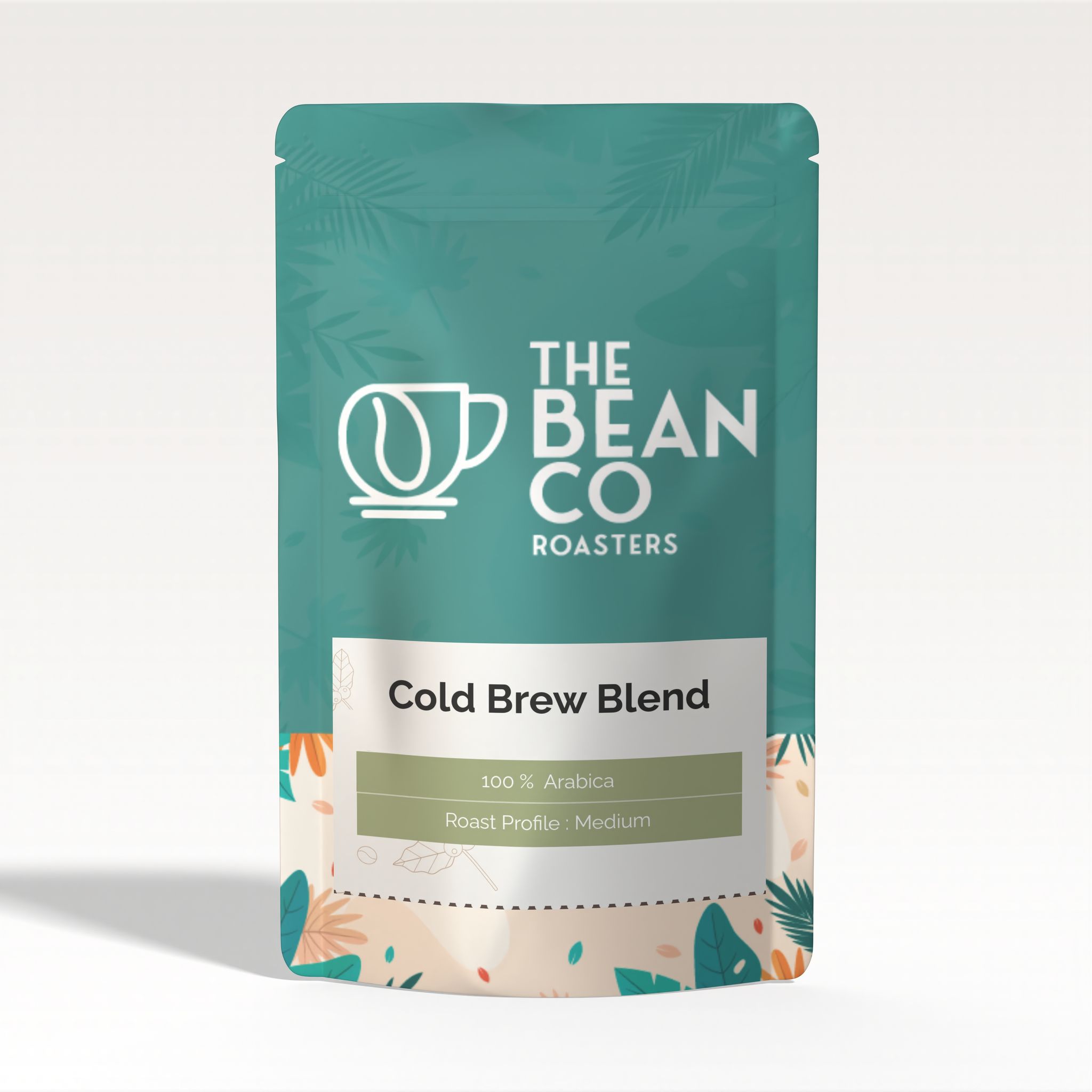 THE BEAN CO Cold Brew Blend | Medium Roast | Roasted Coffee Beans | 100% Arabica (Whole Bean, 500 g)