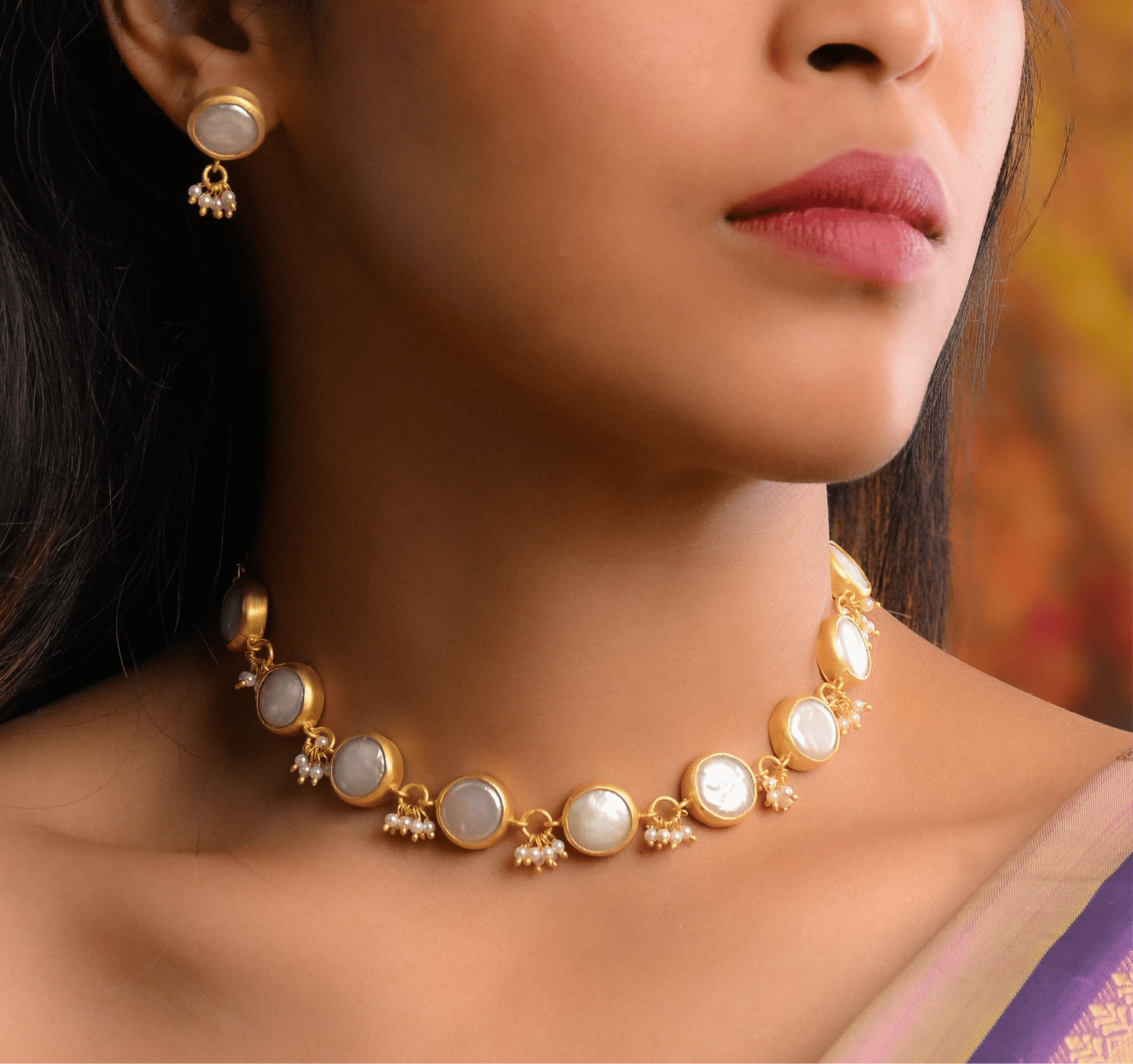 Sunset Romance Set (Freshwater Pearls)