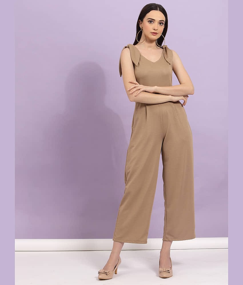 Rigo - Beige Polyester Regular Fit Women's Jumpsuit ( Pack of 1 )