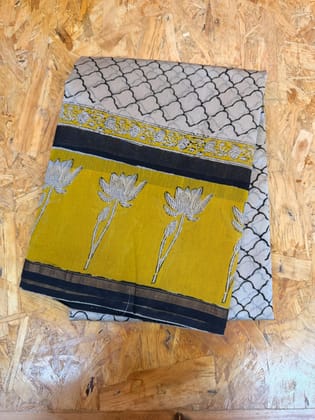 Pure Maheshwari saree bagru print