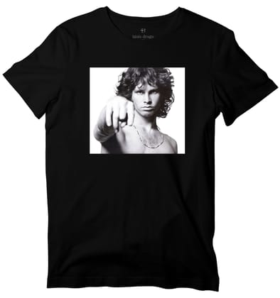 Jim Morrison T-shirt-36 - XS / Black