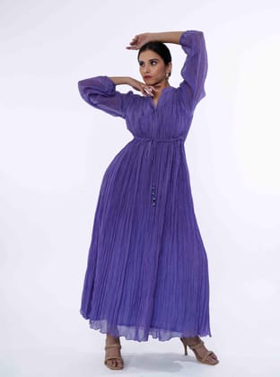 Rue Dress (Blue)-XS