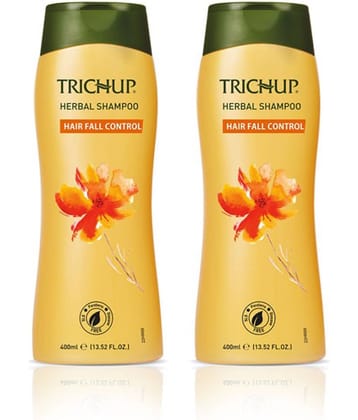 Trichup Golden Range Hair Fall Control Herbal Hair Shampoo (400 mL x 2) Pack of 2