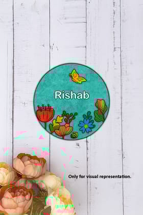 Dbeautify's MDF DIY Floral Garden  Name Plate