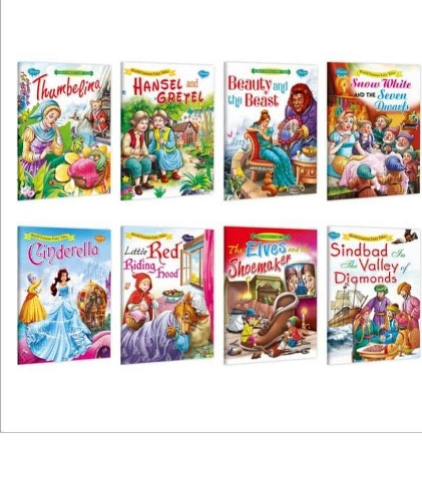 Uncle Moon’s Fairy Tales | Pack of 8 Books (v2) | Super jumbo combo for collecters and library Story books