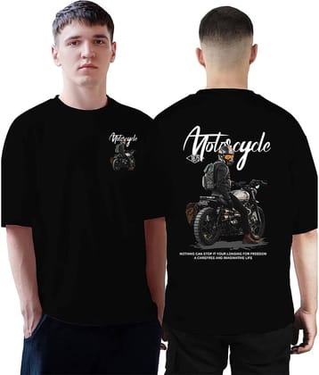 VEE SAA Cotton Regular Fit Printed Half Sleeves Men's Round T-Shirt - Black ( Pack of 1 )